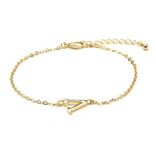 Luxenter Armband mit 18-karätiger Gelbgold-Oberfläche – Alphabet