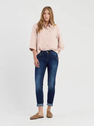 GANG Damen Essentials 94AMELIE - relaxed fit Jeans basic gold