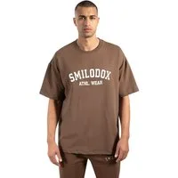 Smilodox T-Shirt Kayson, Locker geschnittenes Oversize Shirt mit Retro Frontprint bequemer Rundhalsausschnitt weiches Material Streetwear Look