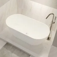 Bernstein Badewanne JAZZ PLUS 2.0, freistehende Badewanne, Sanitäracryl, oval