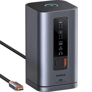 Baseus Spacemate Series 11-in-1 (WIN) Docking Station, Grau