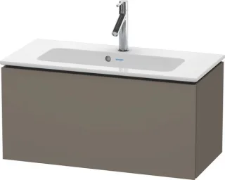 Duravit L-Cube Waschtischunterbau wandhängend Flanell Grau Seidenmatt 820x391x400 mm - LC615709090 LC615709090