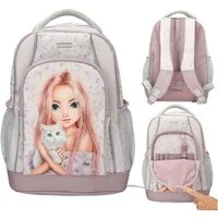Depesche Schulrucksack DEPESCHE TOPModel Schulrucksack Blooming Kitty Katze flieder