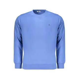 Coveri Bequemes Blauer Baumwoll-Herrenpullover