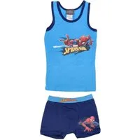 Textiel Trade B.V. Pyjama Spiderman Unterwäsche-Set für – Unterhemd & Shorts aus Baumwolle