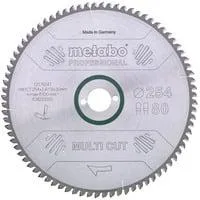 Kreissägeblatt "multi cut - professional", 254x30, Z80 FZ/TZ, 5° neg. für halbstationäre Kreissägen
