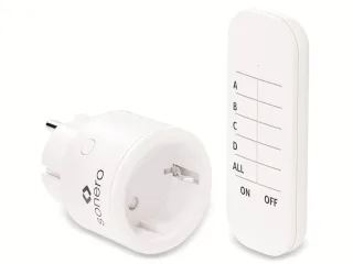 SONERO Funksteckdosen-Set weiß, 1x Sender, 1x Empfänger
