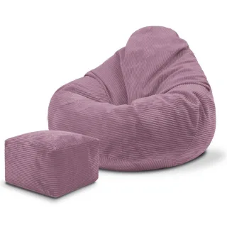 Dreamroots Sitzsack, Violett, Textil, 70x70x70 cm, Oeko-Tex® Standard 100, Wohnzimmer, Hocker, Sitzsäcke, XXL Sitzsäcke