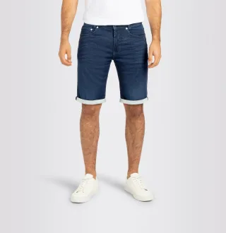 MAC - MAC JEANS - Jogn Bermuda, Light Sweat Denim blau - Gr. - 38