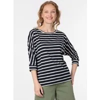 Ragwear 3/4-Arm-Shirt SHIMONA STRIPES Viskosemischung mit gestreifter Optik