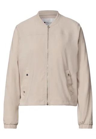 Street One - Langarm Blouson mit Zipper clay sand - Gr. - 34