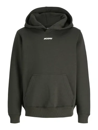 JACK&JONES - JCOCLUB BACK SCRIPT SWEAT HOOD SN JNR Peat - Gr. - 176