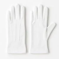 Widmann S.r.l. Fleecehandschuhe Weiße Handschuhe kurz Kostüm Zubehör für Karneval, Fasching & Theater Elegant, klassisch, vielseitig