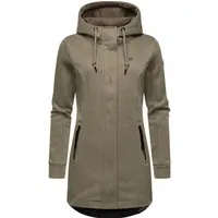 Ragwear Kapuzensweatjacke Letti Bonded Sportliche Kapuzenjacke in Feinstrick-Optik