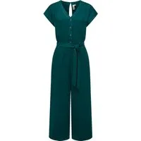 Ragwear Jumpsuit Glina Langer Damen Overall mit Bindegürtel an der Taille