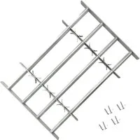 vidaXL Fenster Fenstergitter Verstellbar für Fenster 2 Stk. 1000-1500 mm