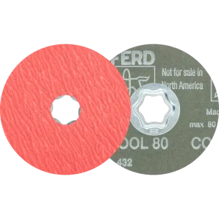 PFERD TOOLS COMBICLICK Keramikkorn Fiberscheibe für Edelstahl - 64189104