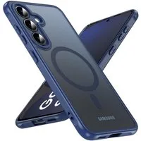 CoolGadget Handyhülle Magnet-Hülle für Samsung Galaxy S24 FE Schutzhülle magnetisch 6,7 Zoll, Hülle Matt Stoßfest kompatibel mit QI-Laden Zubehör Kameraschutz Case