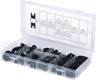 KS Tools Sortiment Gummi-Durchgangstüllen, 110-tlg - 970.0050