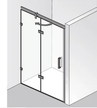 HSK Atelier Plan Pur AP.204 Drehtür Nische an Nebenteil AP.204