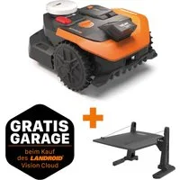 Worx Rasenmähroboter Landroid Vision Cloud WR365E ohne Begrenzungskabel, Auto-Mapping, bis 650 m² Rasenfläche, (KI-Hinderniserkennung, VSLAM+ RTK Cloud Navigation), App-Steuerung