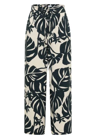 CECIL - High Waist Wide Leg Hose im Loose Fit palm breeze green - Gr. - 7