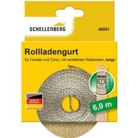 SCHELLENBERG Rollladengurt Mini 14 mm, 6 m, zur Bedienung eines Rollladens mit Gurtwickler, Gurtband in unterschiedlichen Farben erhältlich
