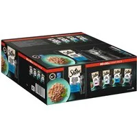 Sheba SHEBA® Portionsbeutel Delikatesse in Gelee Fisch Variation 80 x 85g, Nassfutter für: Katze
