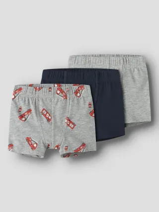 NAME IT - NMMTIGHTS 3P GREY FIRETRUCK NOOS Grey Melange - Gr. - 116