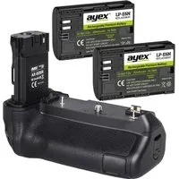 ayex Batteriegriff für Canon EOS-R Ra + 2x LP-E6N Akkus wie BG-E22 Optimal für Hochformat