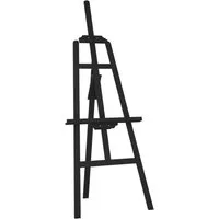 vidaXL Staffelei Staffelei Schwarz 53,5x95x127 cm Massivholz Kiefer