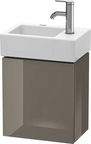 Duravit L-Cube Waschtischunterbau wandhängend Flanell Grau Hochglanz 364x241x400 mm - LC6293L8989 LC6293L8989