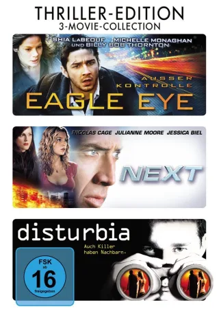 Thriller Edition: Eagle Eye + Next + Disturbia [3 DVDs]