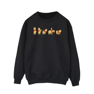 Disney Herren Winnie The Pooh Stretching Sweatshirt (schwarz)