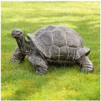 Oriental Galerie Dekofigur Schildkröte Gartenfigur aus GRC - klein (1 St)