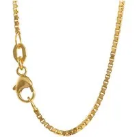 HOPLO Goldkette Goldkette Venezianerkette Halskette 1,2 mm - 38 cm 750-18 Karat Gold, Made in Germany
