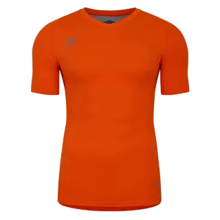 Umbro - "Elite" Base Layer Oberteil V-Ausschnitt für Herren/Damen Unisex (Leuchtend Orange)