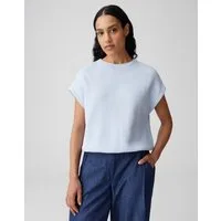 OPUS Sweatshirt Ginte aus Sweatware mit Rippstruktur natürlicher Griff, Casual – ideal für Alltag und moderne Looks