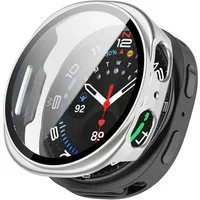 MSM Smartwatch-Hülle Hülle für Samsung Galaxy Watch 8 40mm / 44mm Schutzglas Panzerfolie