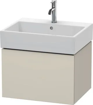 Duravit L-Cube Waschtischunterbau wandhängend Taupe Supermatt 584x459x394 mm - LC617508383 LC617508383