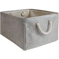 Intirilife Aufbewahrungskorb (1 St), Aufbewahrungskorb Organizer Henkel Aufbewahrungsbox für Regale Ablagen
