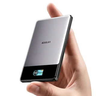 KUULAA KL-YD90 15W 19.35Wh 5000mAh Magnetic Wireless Power Bank with Dynamic Digital Display Function External Battery P