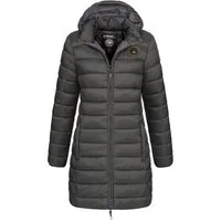 Geographical Norway Steppmantel Winterjacke Damen Steppjacke Parka Lange Steppmantel Wintermantel