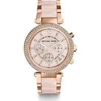 MICHAEL KORS Chronograph Michael Kors Damen-Uhren Analog Quarz