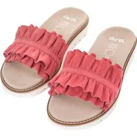 Ara KENT Pantolette, Slides, Flats, Sandale mit geraffter Bandage