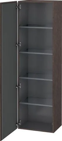 Duravit L-Cube Hochschrank Eiche dunkel gebürstet Matt 500x363x1760 mm - LC1181L7272 LC1181L7272