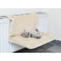 Meinposten Katzenliege Katzenliege für Heizung Hängeliege Hängematte Heizkörperliege, Metallgestell & Plüsch (Polyester)