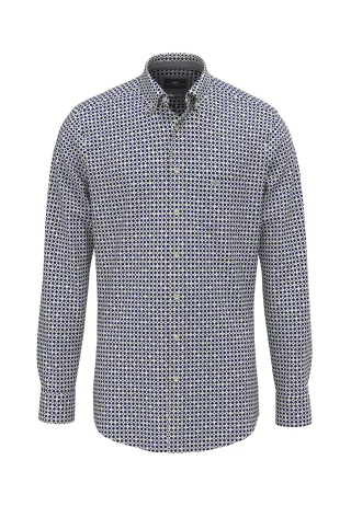 FYNCH-HATTON - Poplin Print, B.D., 1/1 misty blue - Gr. - L