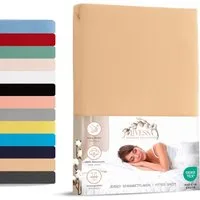livessa Spannbettlaken Jersey Spannbettlaken Bettlaken Baumwolle weich Rundumgummi, Jersey, Gummizug: Rundumgummizug, In 9 Größen und vielen Farben erhältlich aus 100% Baumwolle