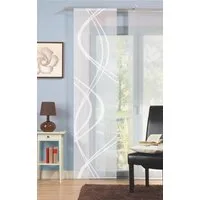 HOME WOHNIDEEN Schiebegardine TIBERIO (1 St), Paneelwagen, transparent, Scherli, HxB: 245x60, transparente Voile